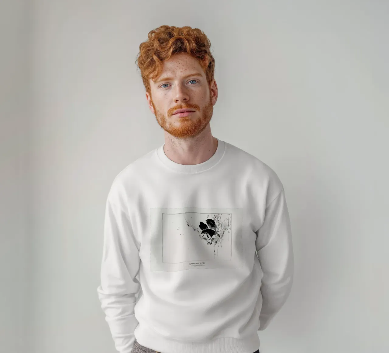 Seitei - Japanese Crows Perched on a Branch II felpa da Vintage by JUNIQE