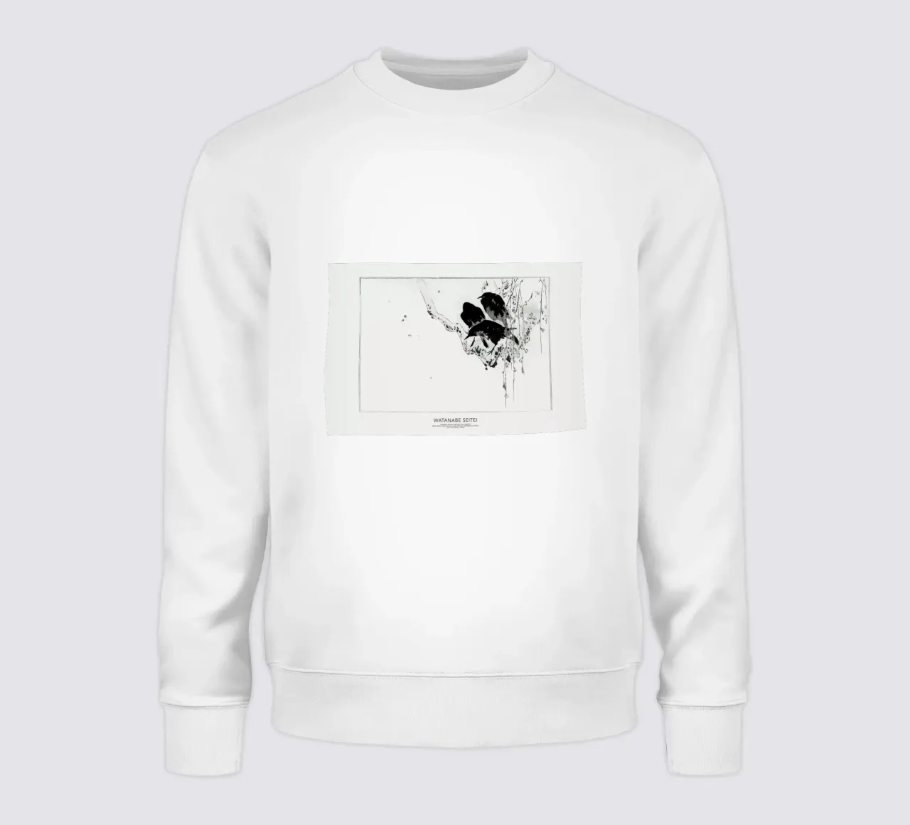 Seitei - Japanese Crows Perched on a Branch II felpa da Vintage by JUNIQE