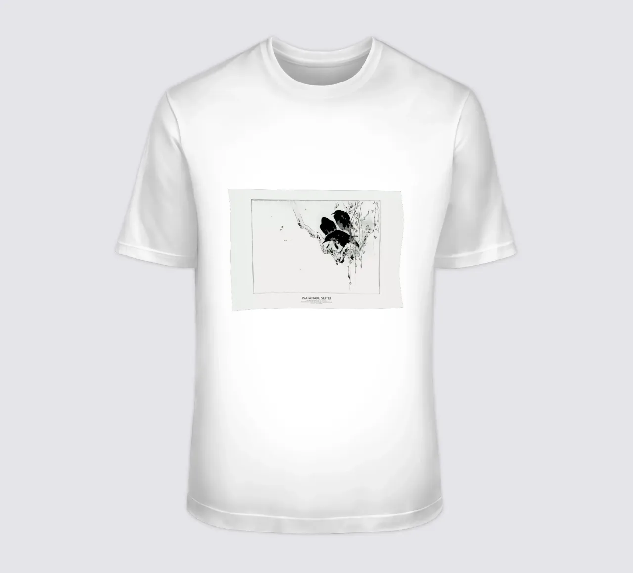 Seitei - Japanese Crows Perched on a Branch II t-shirt da Vintage by JUNIQE