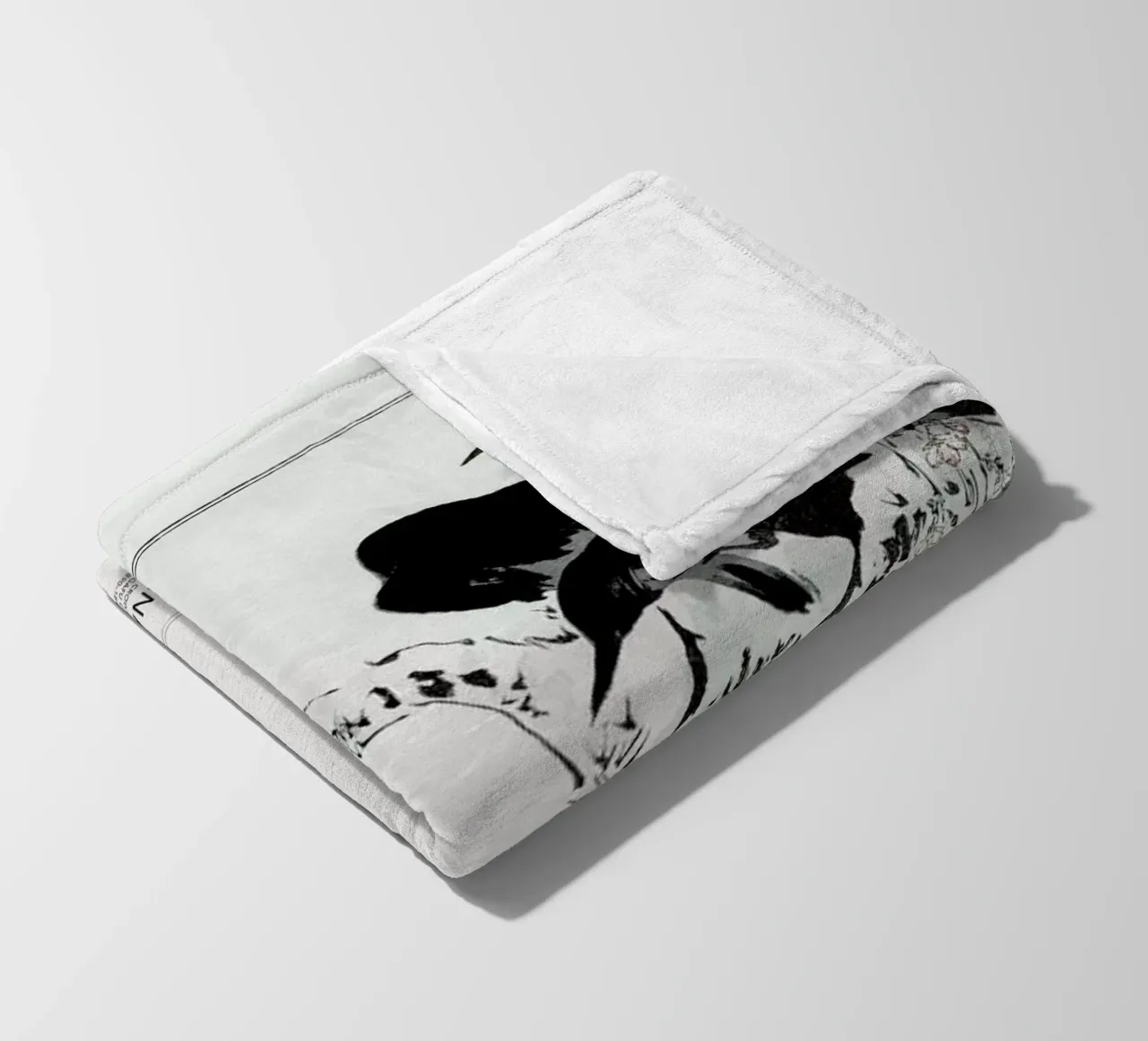 Seitei - Japanese Crows Perched on a Branch II coperta in pile da Vintage by JUNIQE