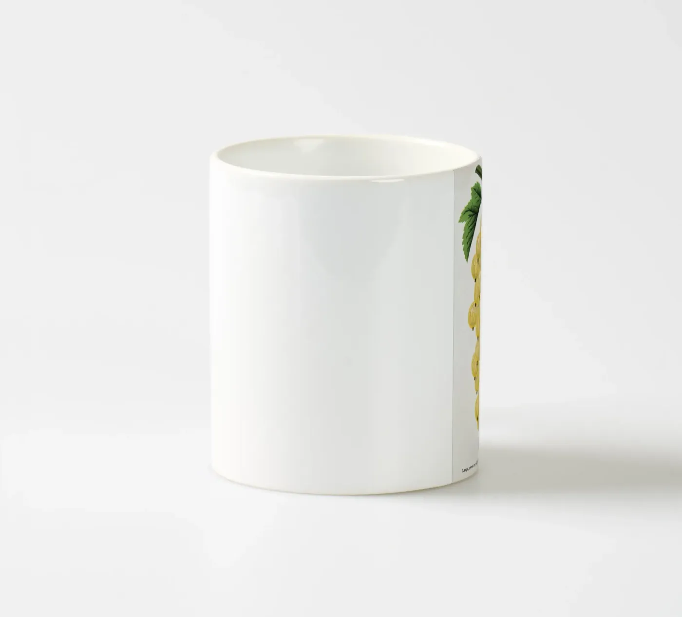 White grape ceramic mug by vintageshop