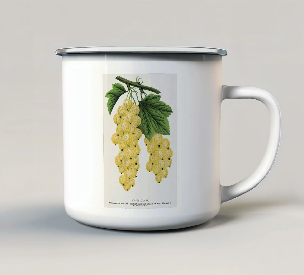 White grape tazza in smalto da vintageshop
