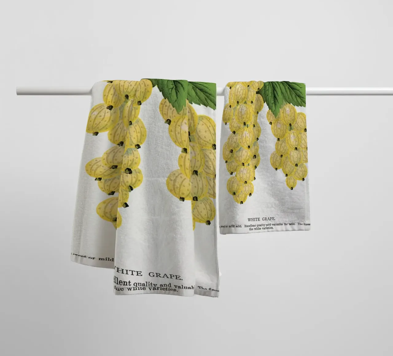 White grape asciugamano da bagno da vintageshop