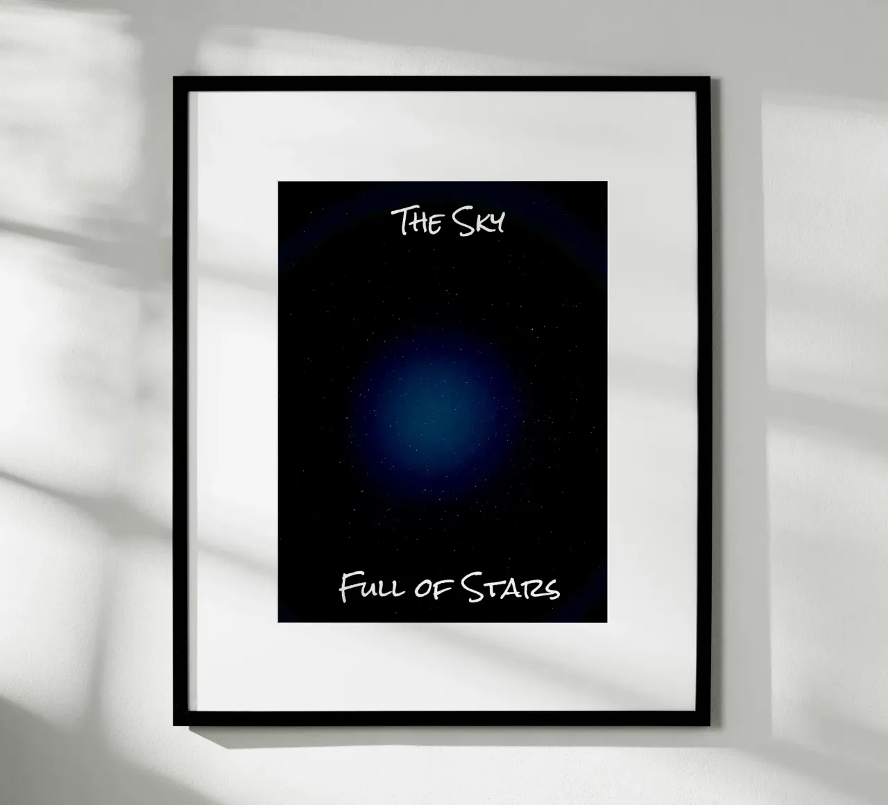 Il cielo pieno di stelle poster con telaio in alluminio da RealLifeMoments