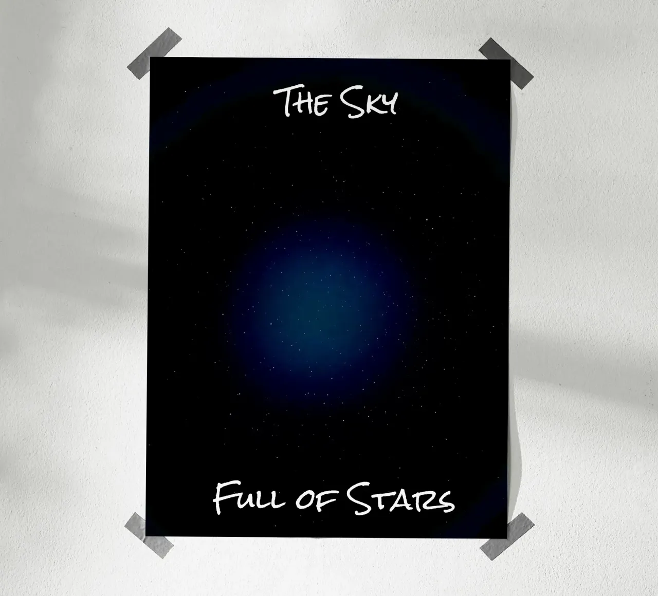 Il cielo pieno di stelle poster con telaio in alluminio da RealLifeMoments