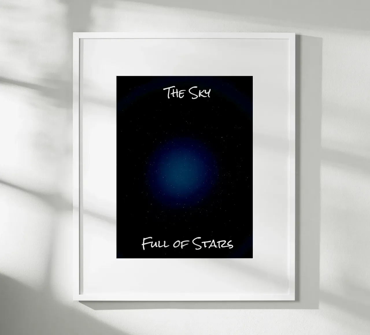 Il cielo pieno di stelle poster con telaio in alluminio da RealLifeMoments