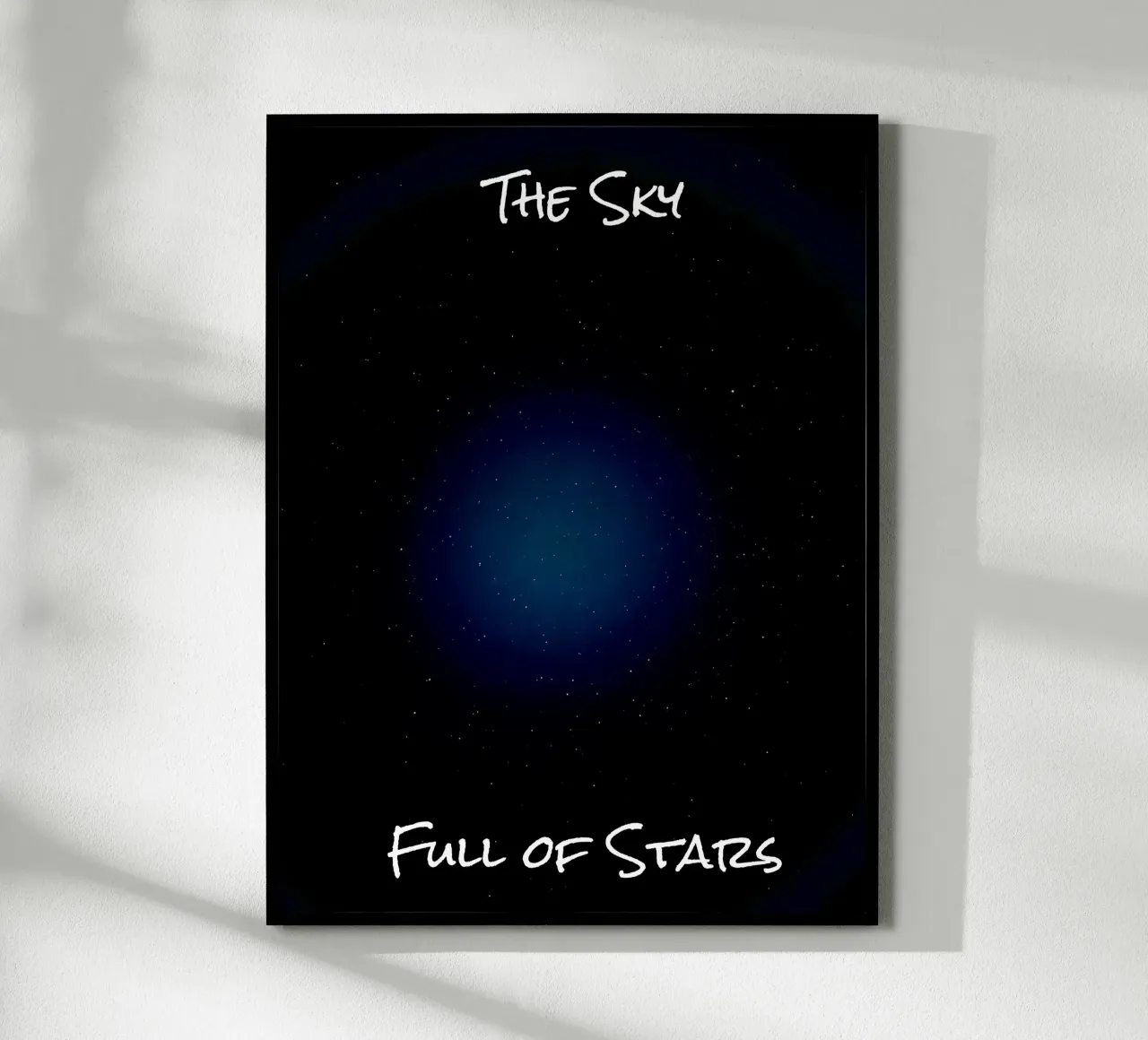 Il cielo pieno di stelle poster con telaio in alluminio da RealLifeMoments
