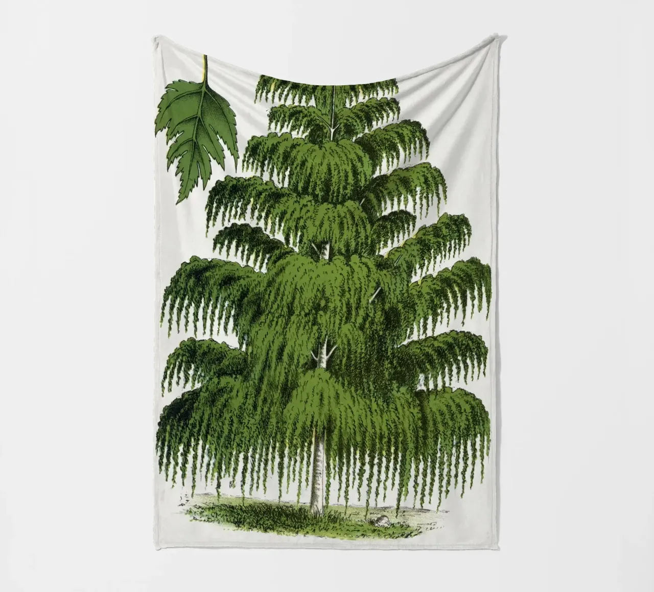 Weeping Birch tree fleece blanket by vintageshop