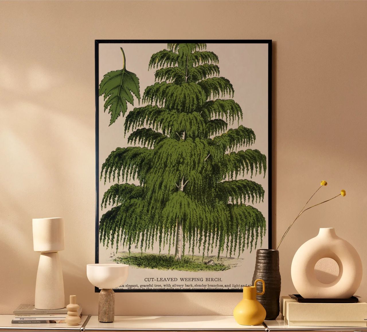 Weeping Birch tree carta hahnemühle da vintageshop