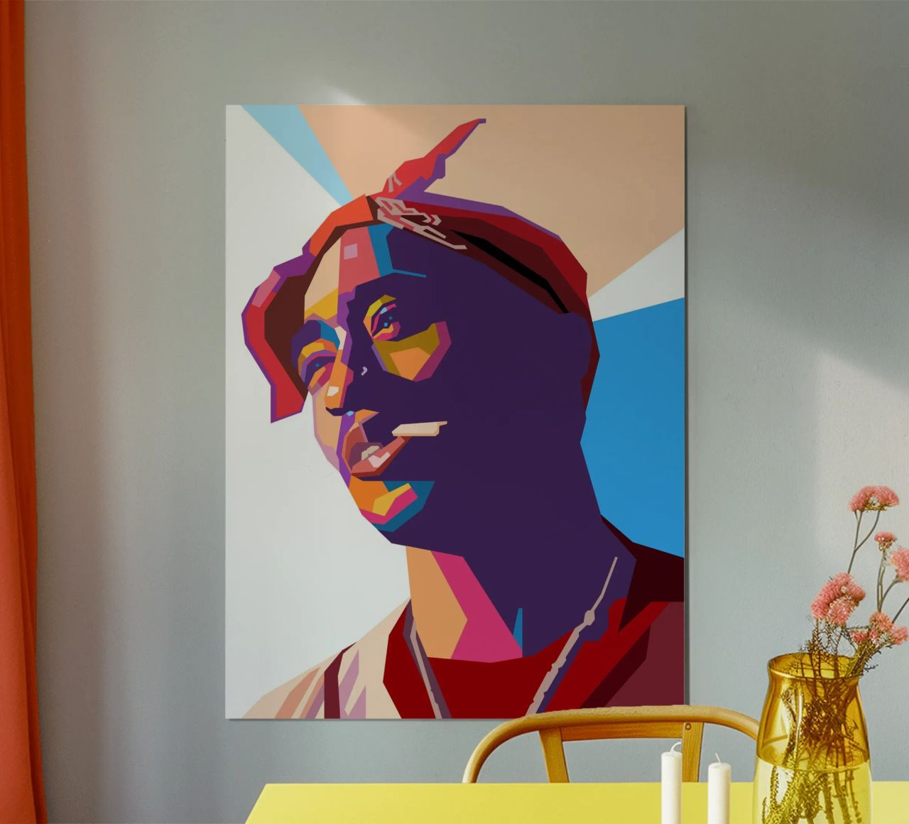 Tupac Shakur hip-hop legend poster by Hantamrata