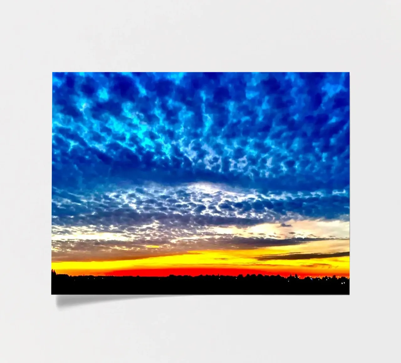 Puesta de sol con nubes azul oscuro pack de pegatina de RealLifeMoments
