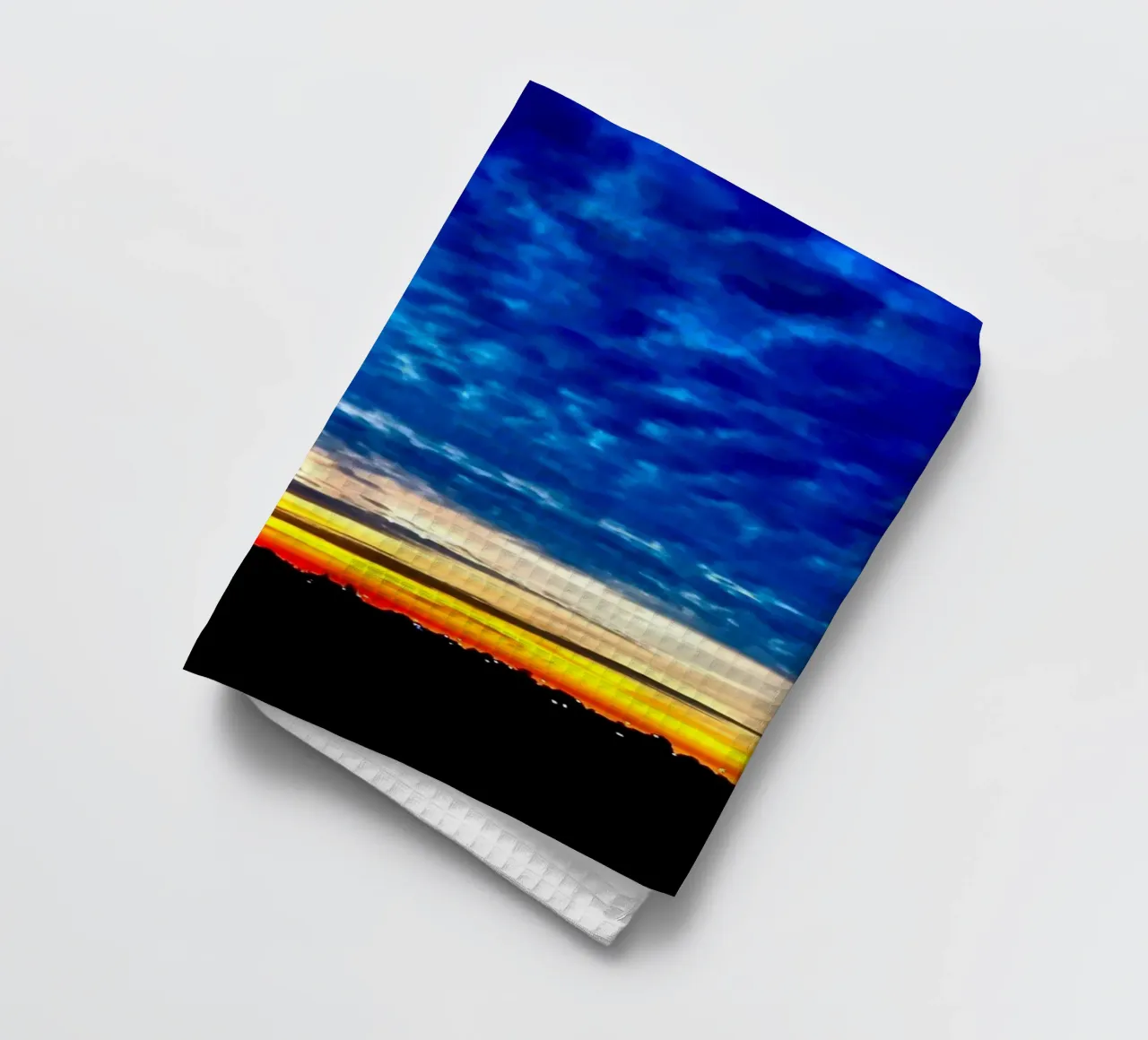 Tramonto con nuvole blu scuro canovaccio da cucina da RealLifeMoments