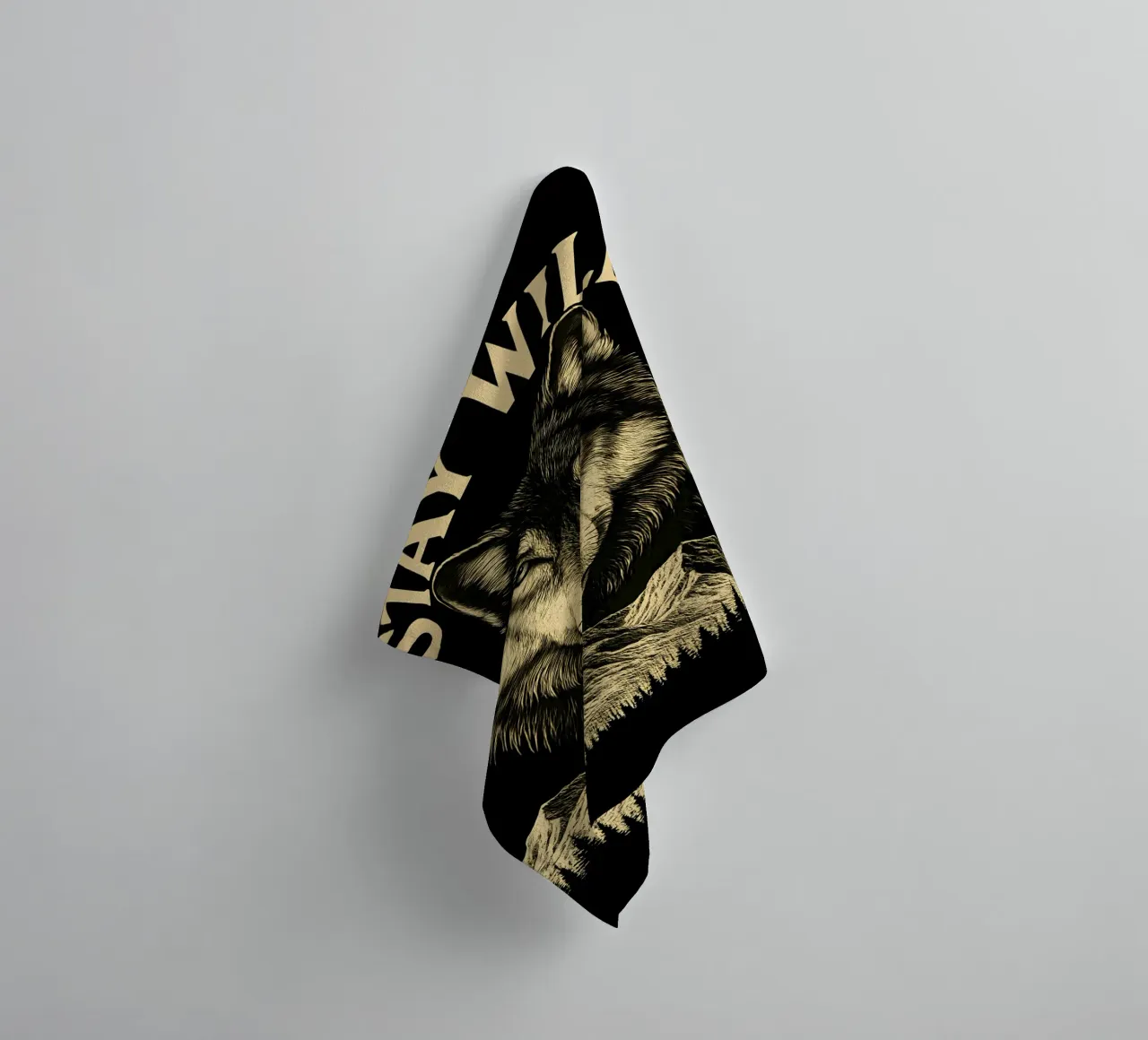 Stay Wild - Loup asciugamano da bagno da LM2KONE