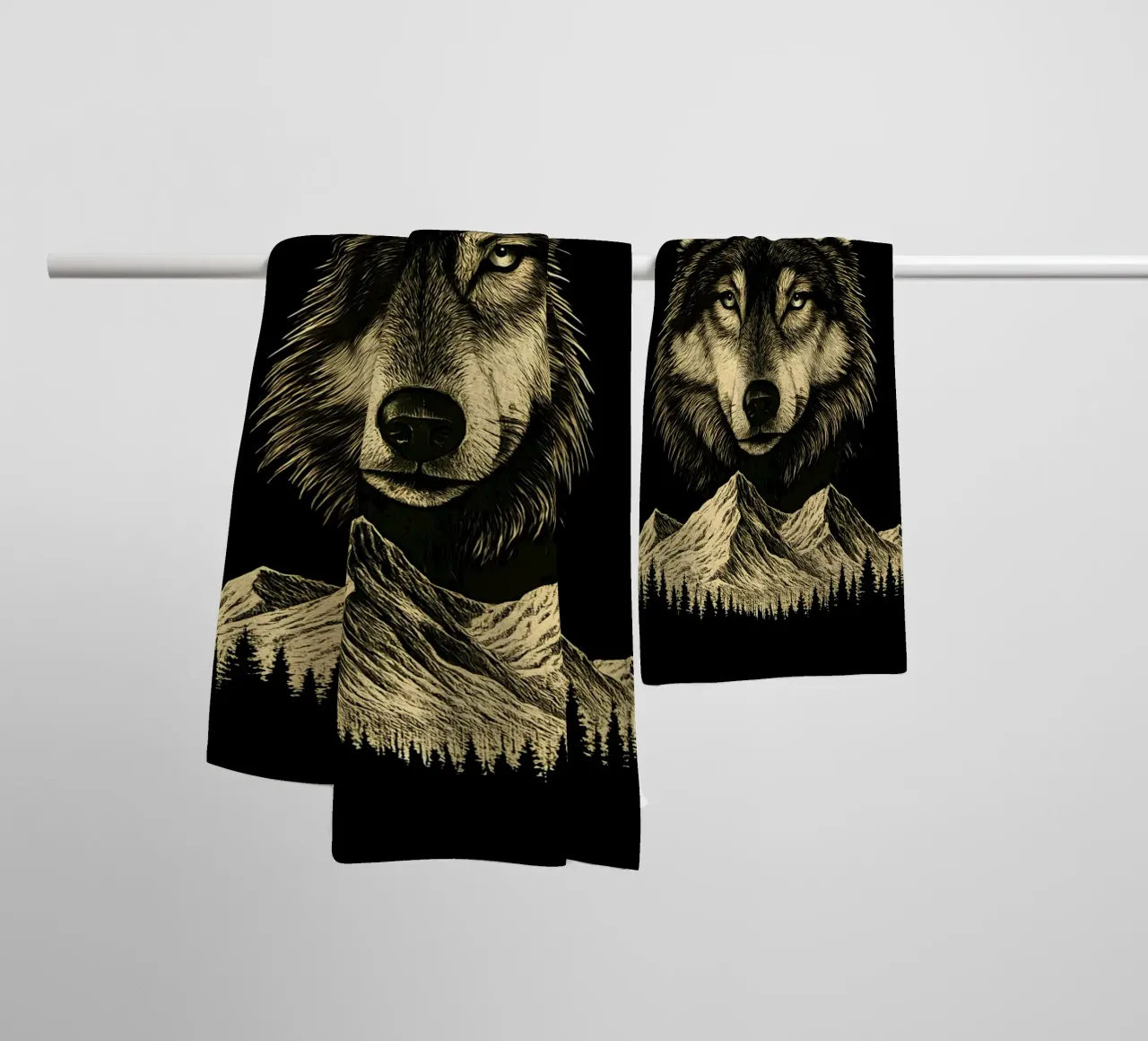 Stay Wild - Loup asciugamano da bagno da LM2KONE