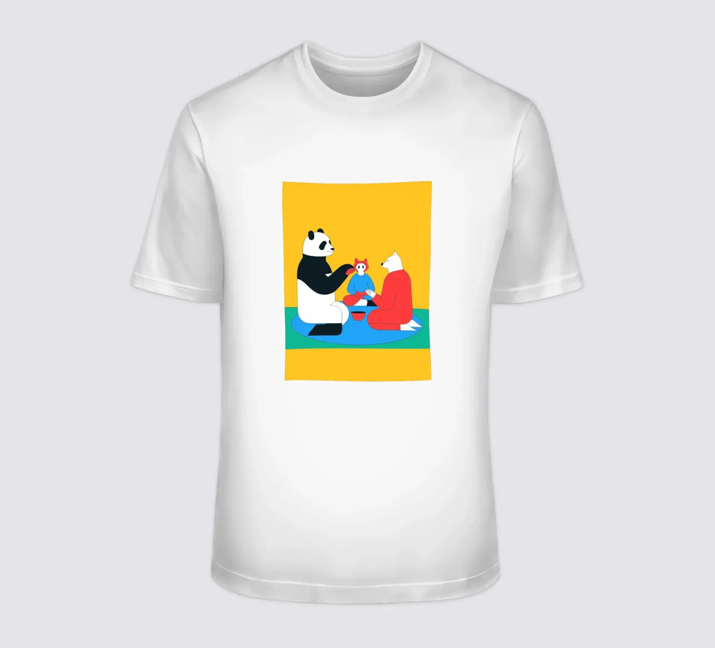 Panda e cane t-shirt da OUR SHOP
