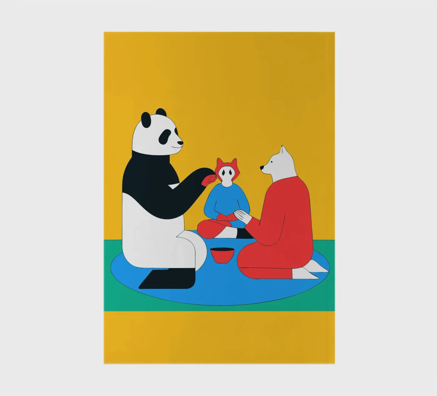 Panda e cane quaderno da OUR SHOP