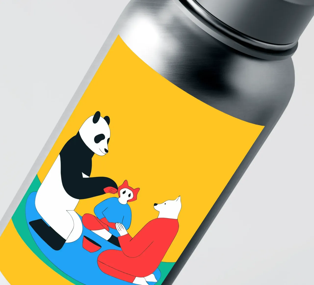 Panda e cane adesivo da OUR SHOP