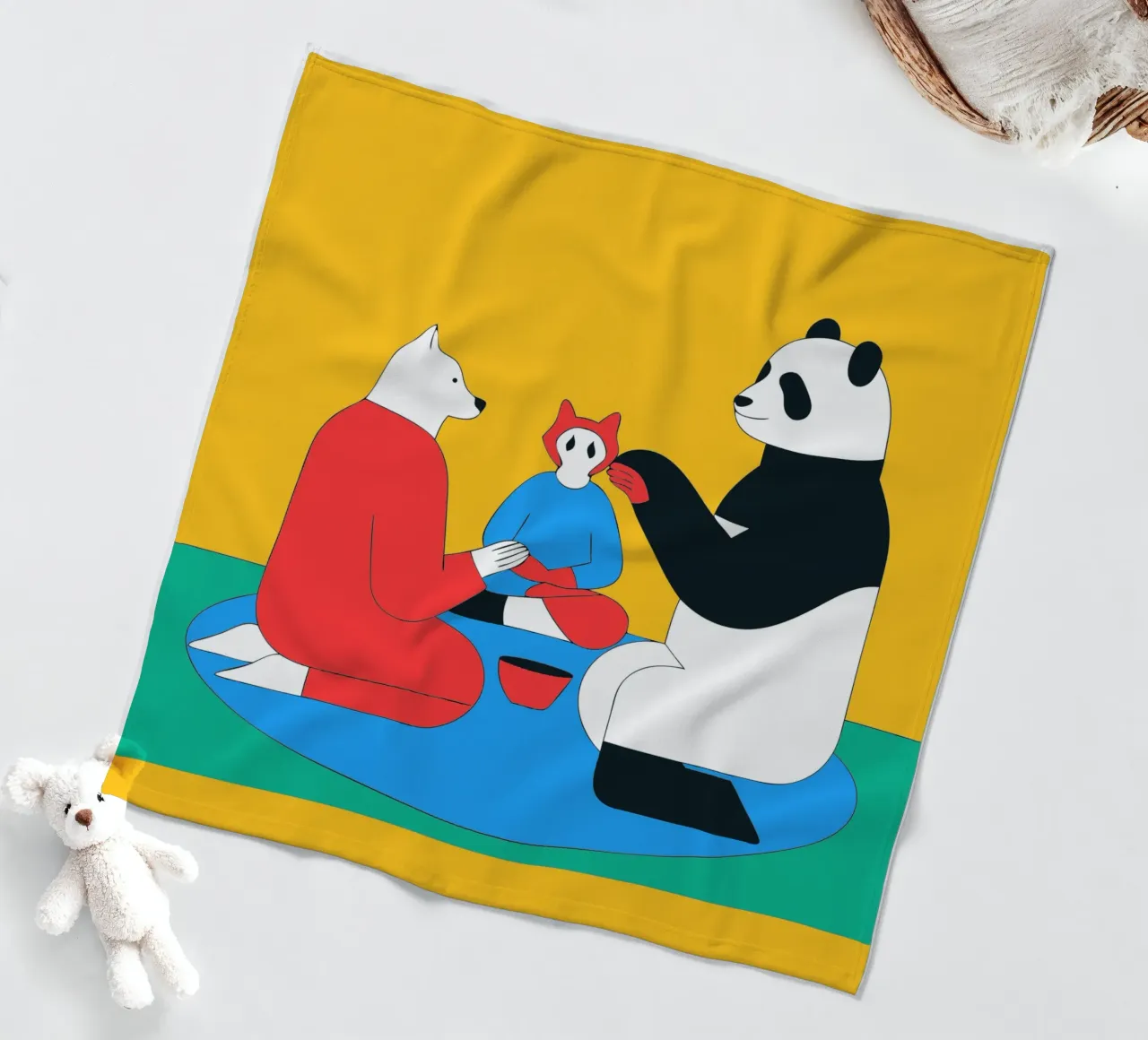 Panda e cane coperta in pile da OUR SHOP