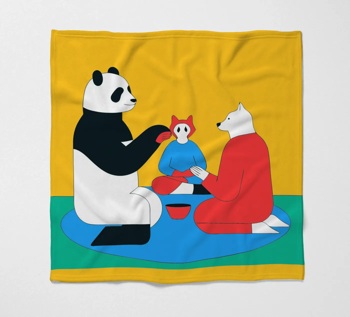 Panda e cane coperta in pile da OUR SHOP