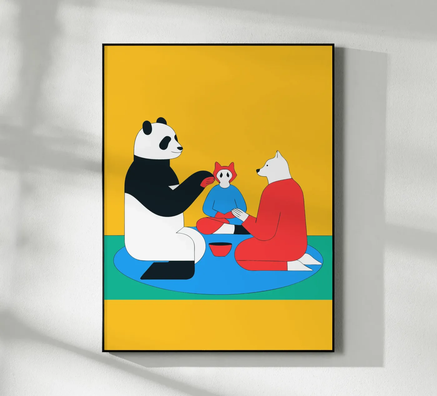 Panda and Dog Acryl-Glas von OUR SHOP