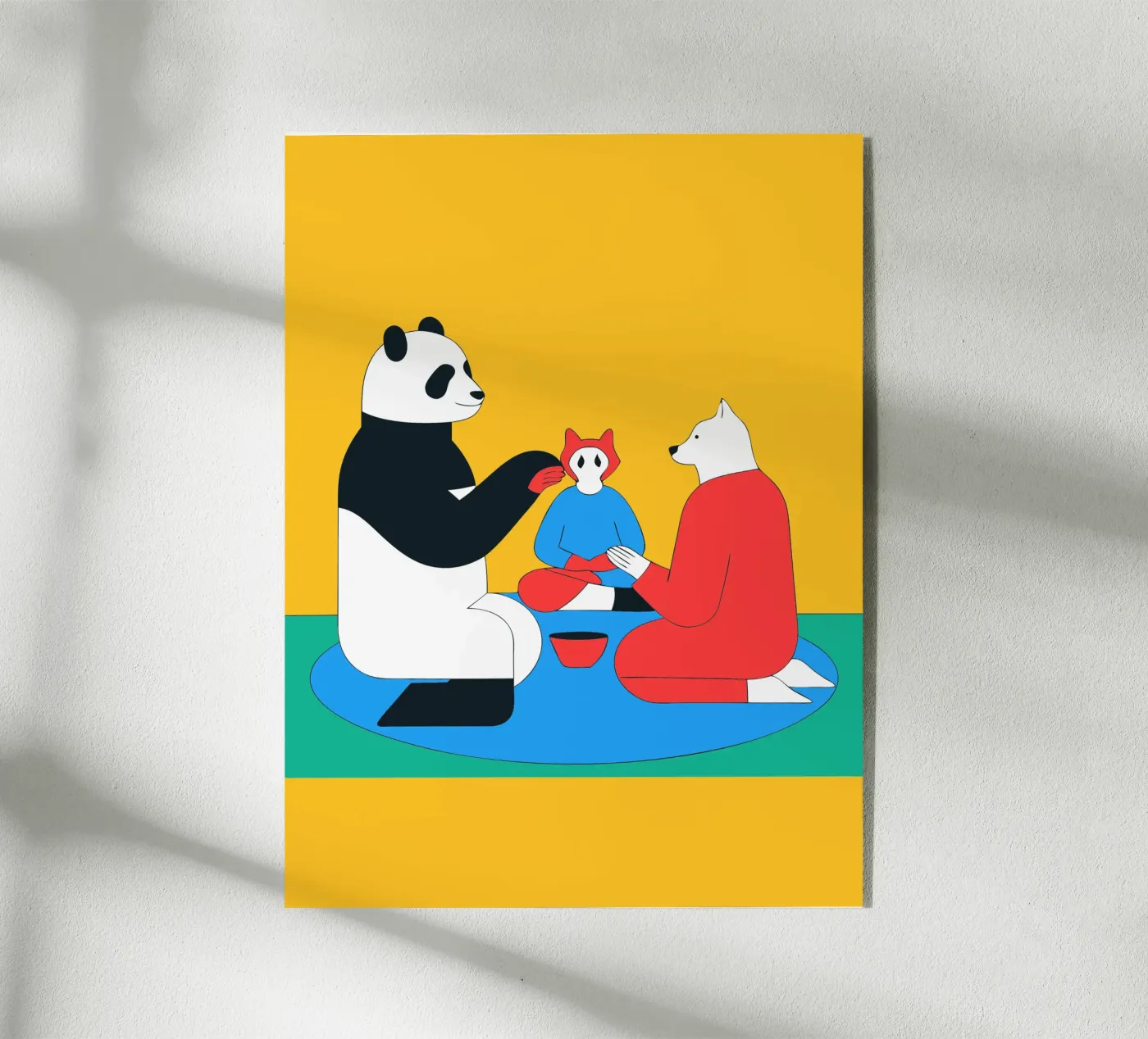 Panda and Dog Acryl-Glas von OUR SHOP