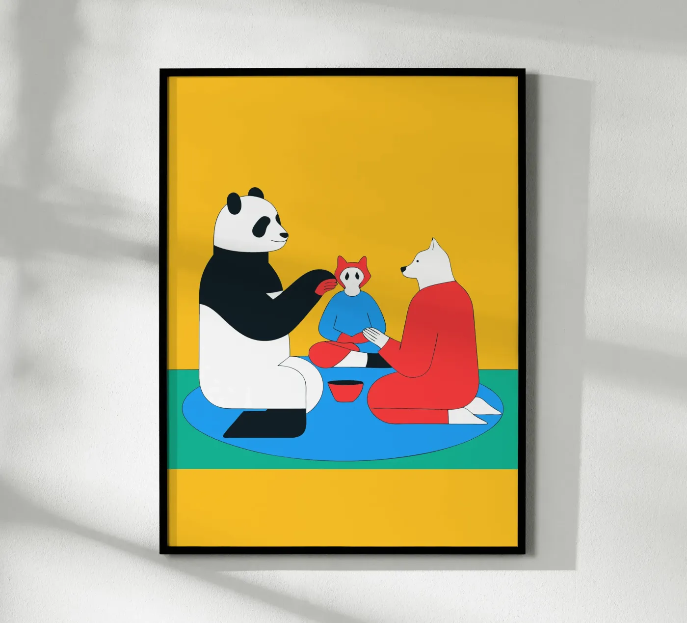 Panda and Dog poster da OUR SHOP