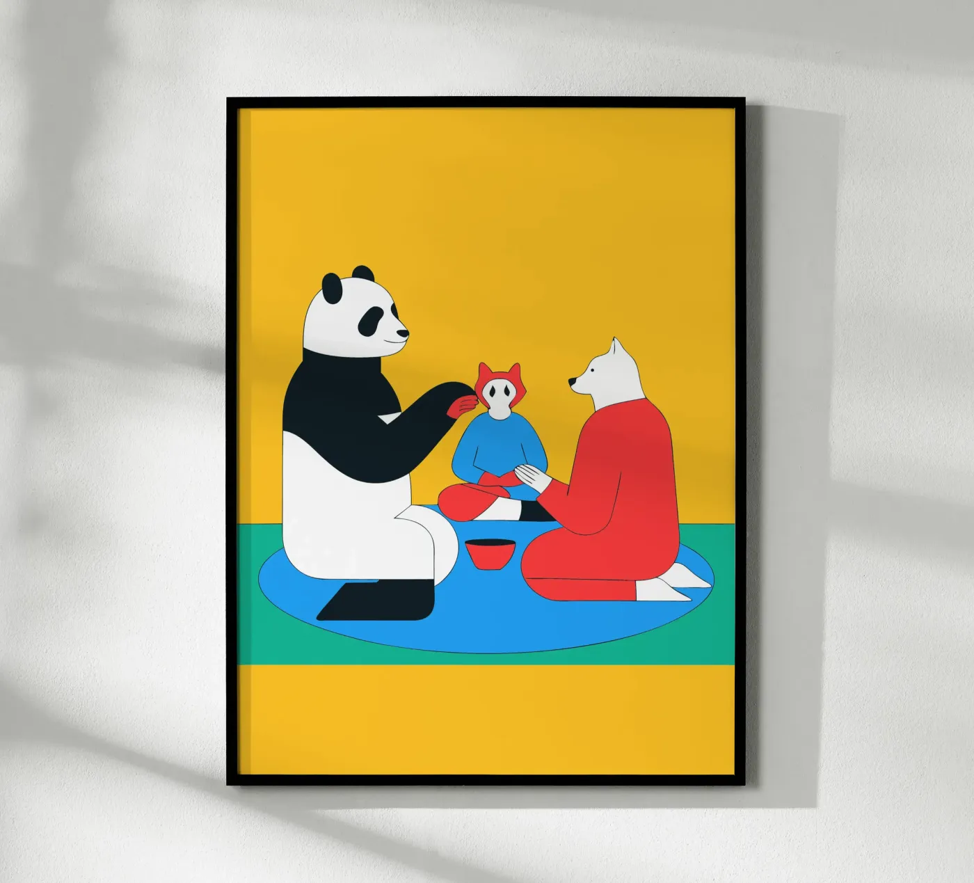 Panda e cane poster da OUR SHOP