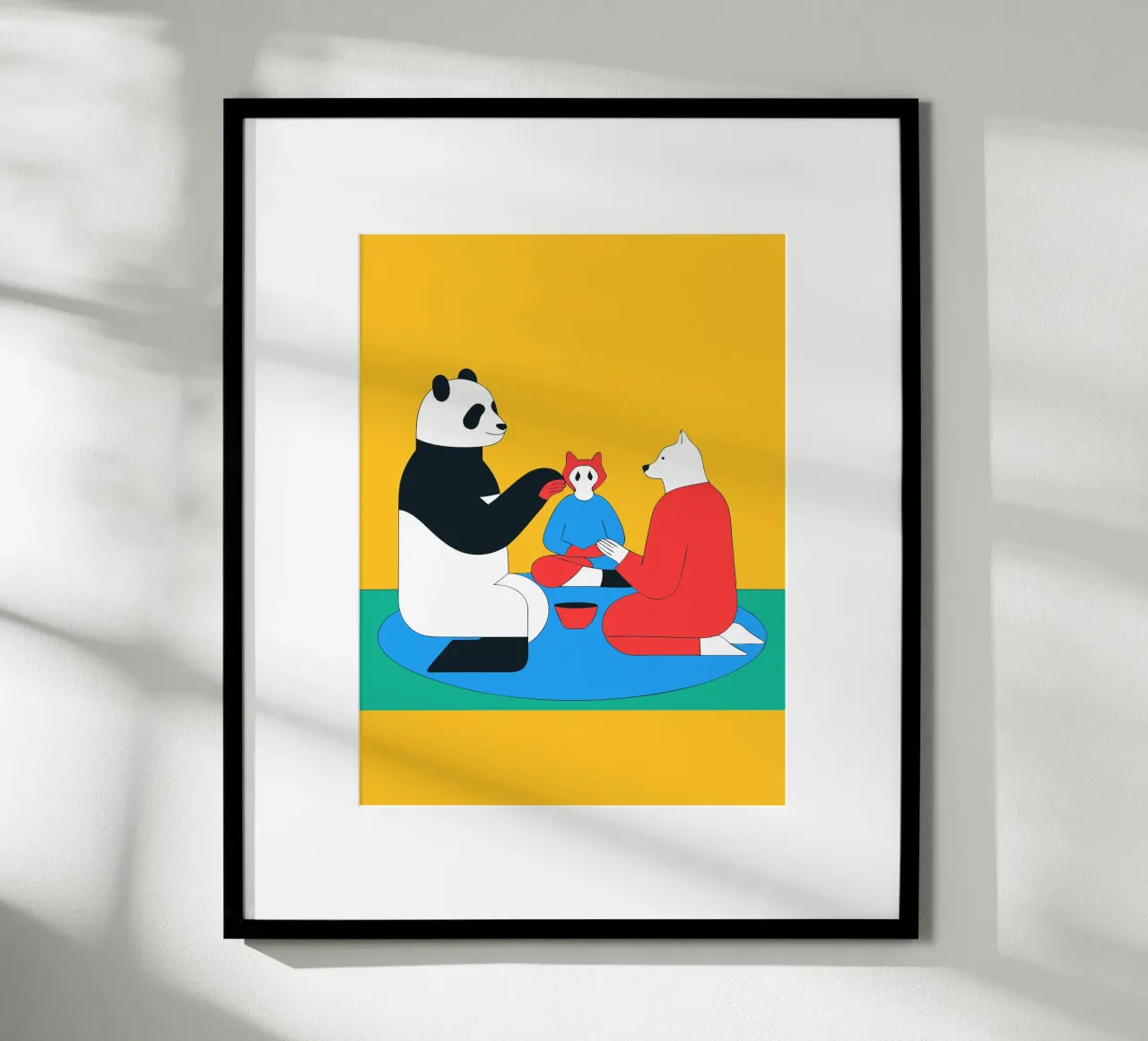 Panda e cane poster da OUR SHOP