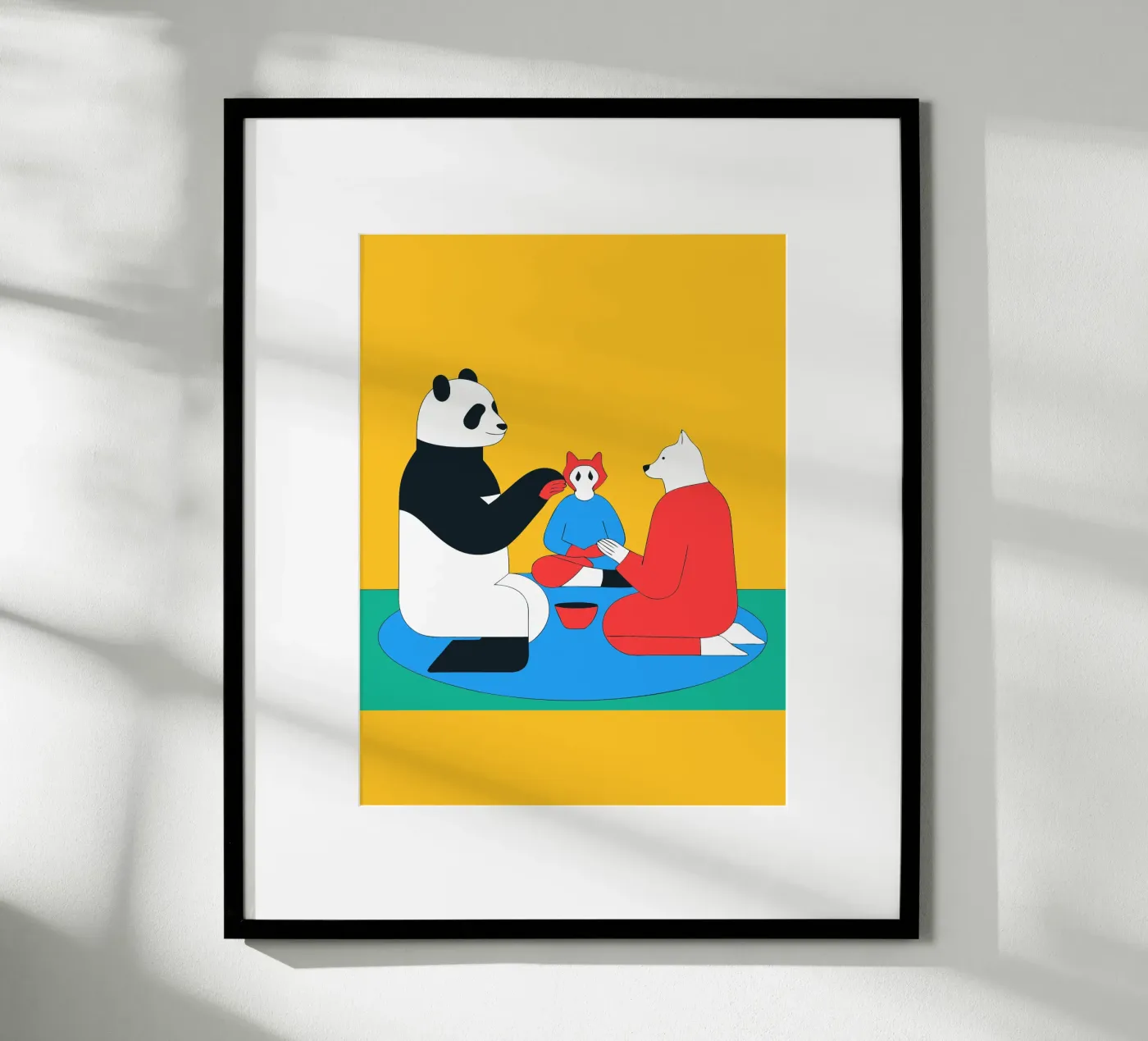 Panda e cane poster da OUR SHOP