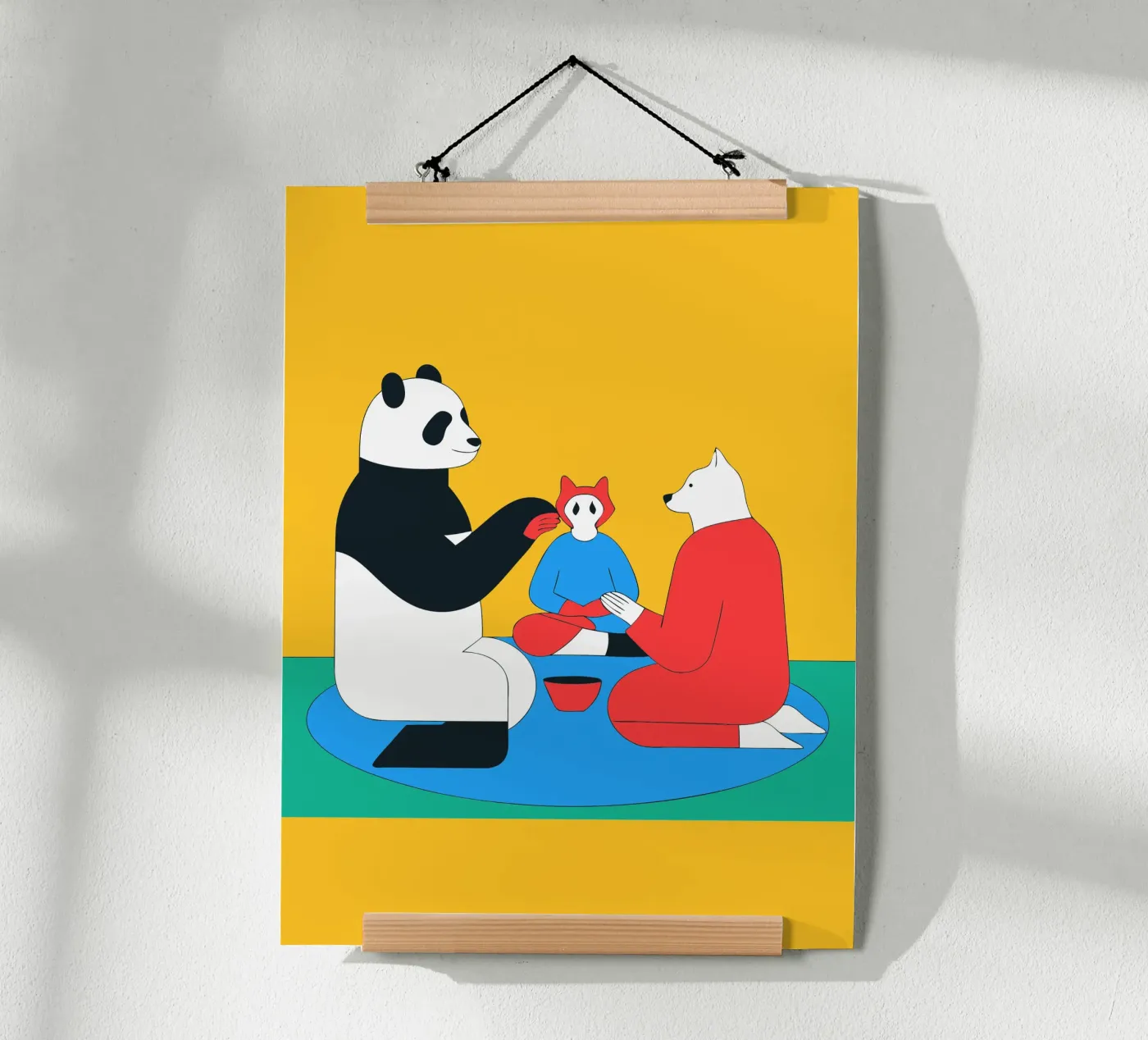 Panda and Dog poster da OUR SHOP