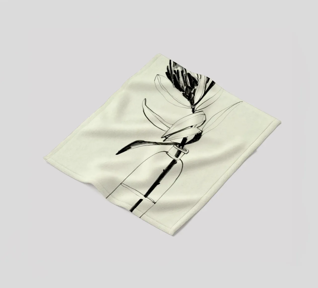 Protea Fleecedecke von Ekaterina Koroleva