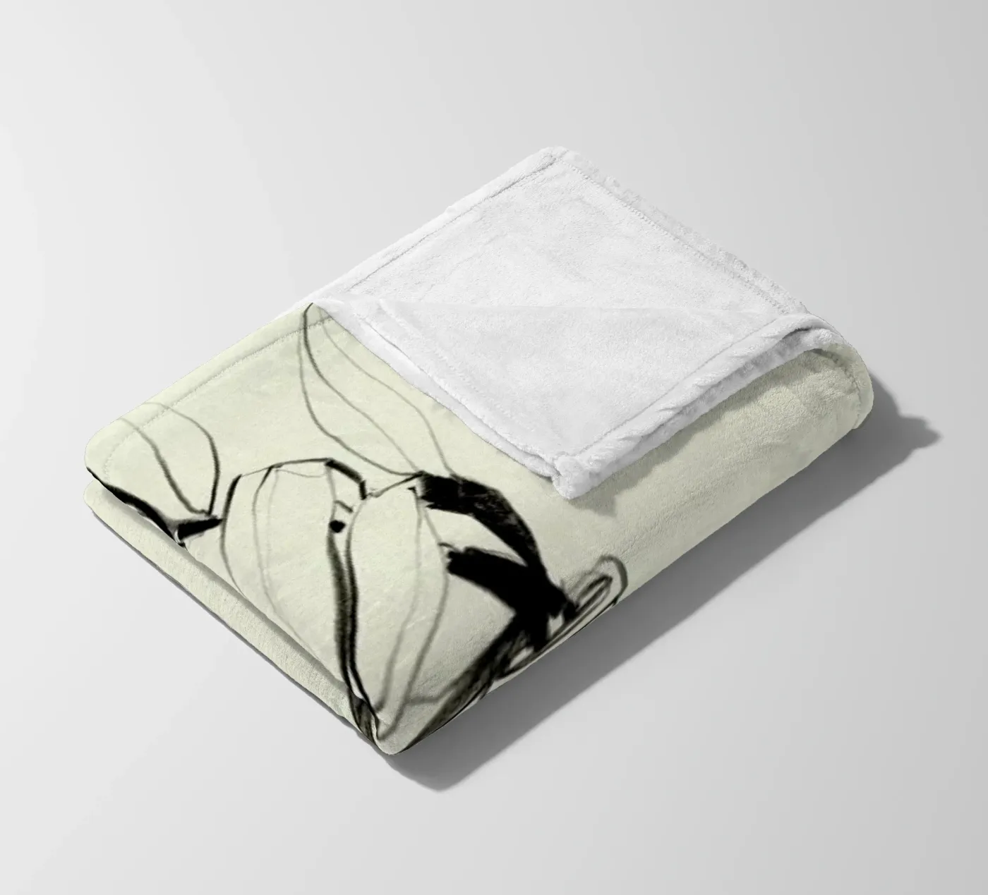 Protea fleece blanket by Ekaterina Koroleva