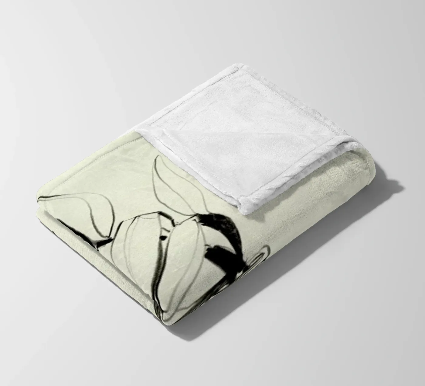 Protea fleece blanket by Ekaterina Koroleva