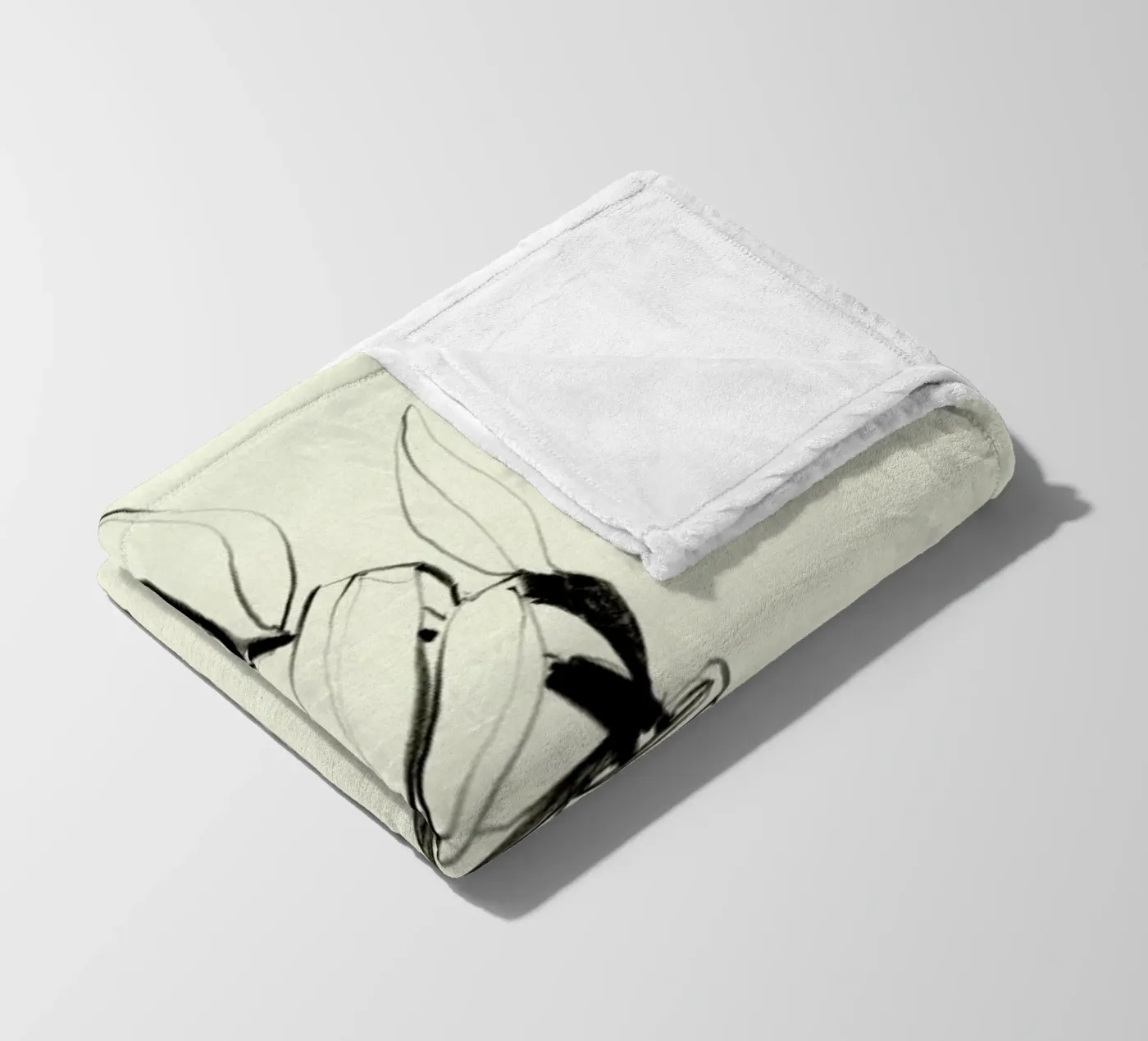 Protea fleece blanket by Ekaterina Koroleva