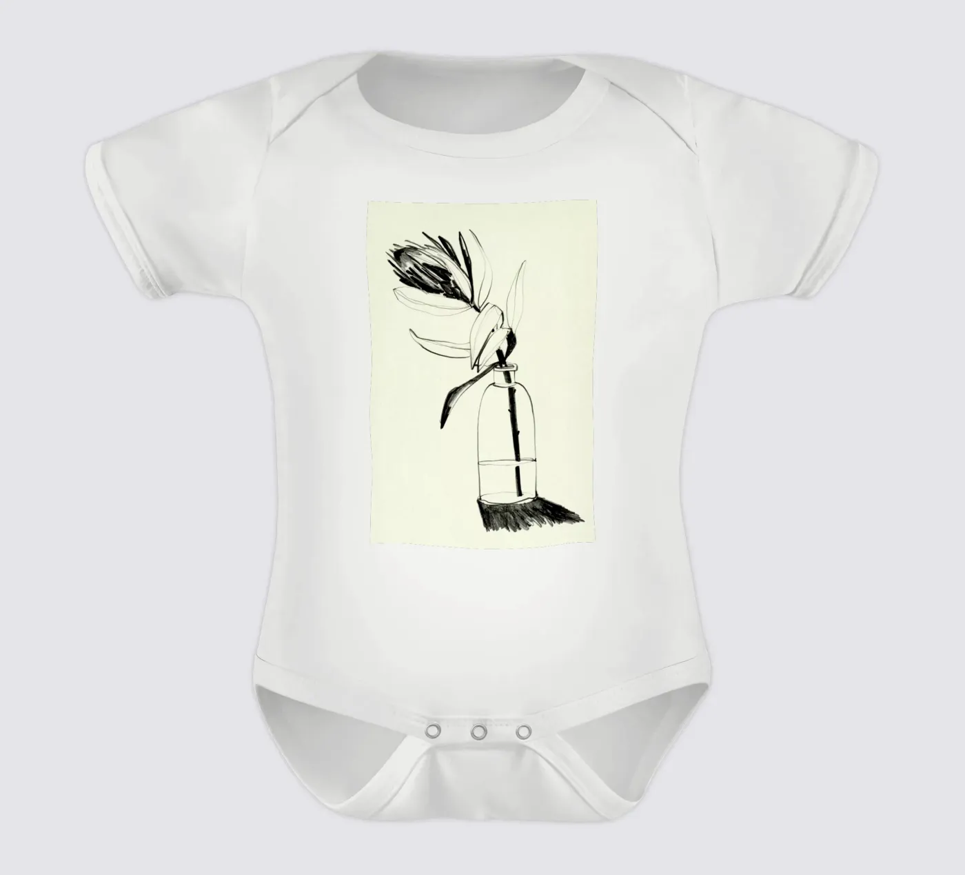 Protea babyrompertje korte mouwen van Ekaterina Koroleva