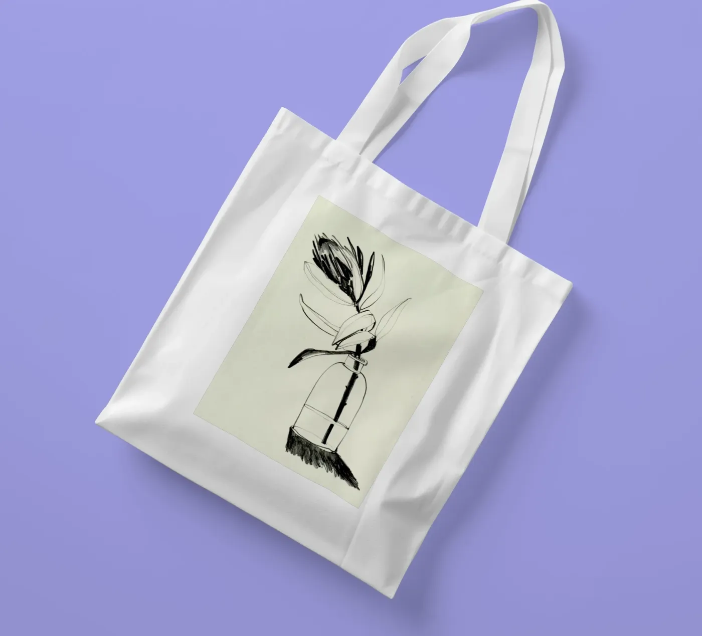 Protea tote bag by Ekaterina Koroleva
