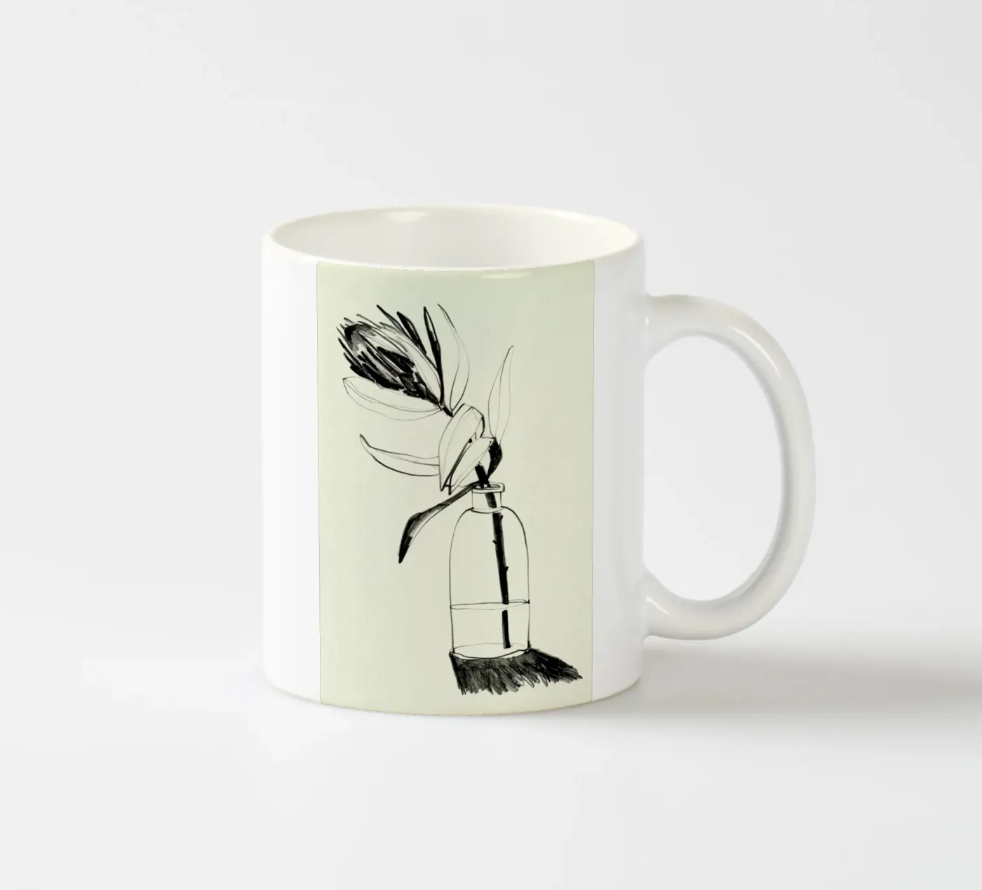 Protea Keramik Tasse von Ekaterina Koroleva