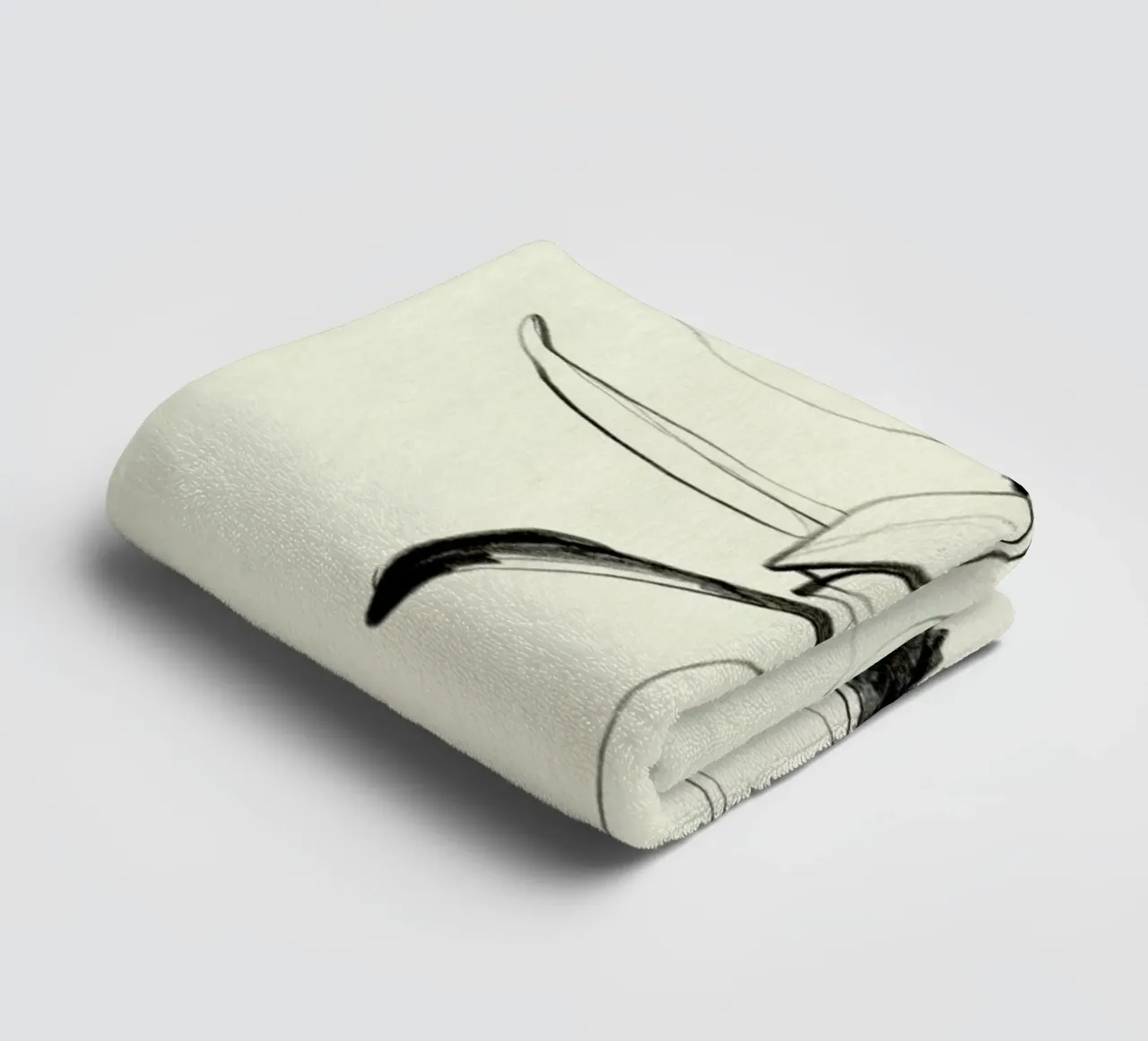 Protea towel by Ekaterina Koroleva