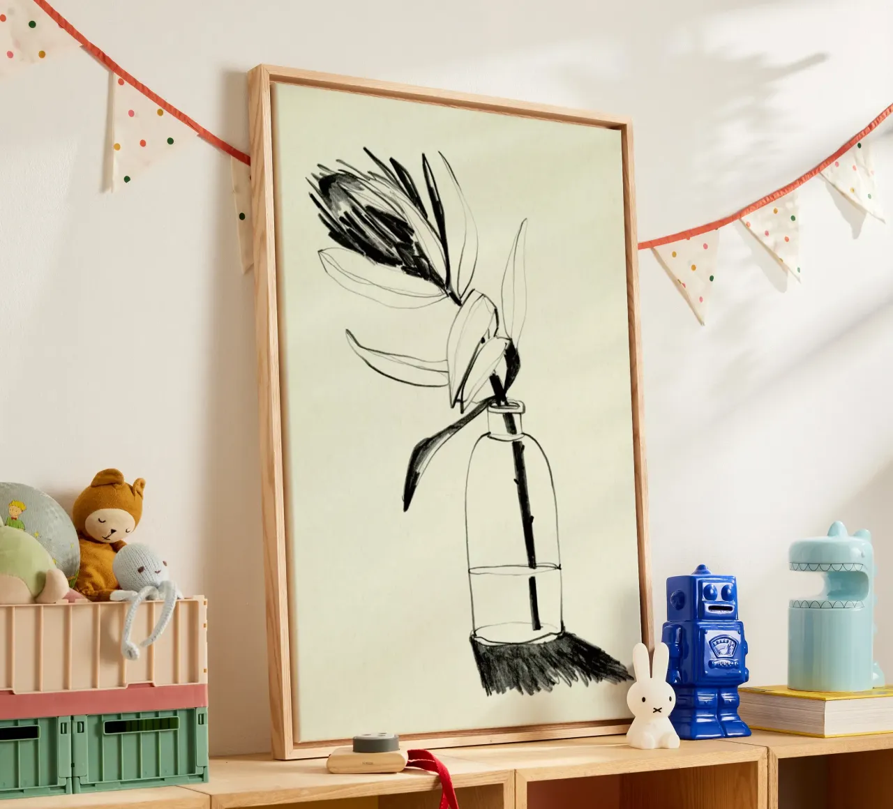 Protea tela con Cornice a cassetta da Ekaterina Koroleva