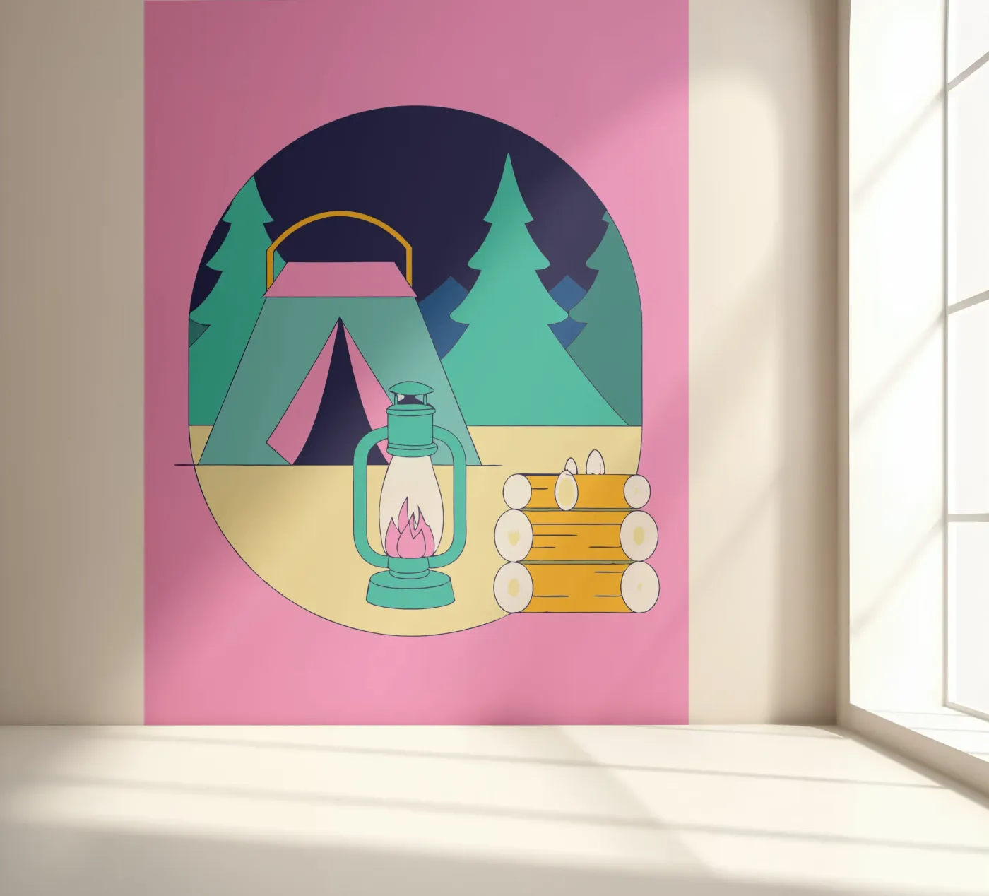 Camping fotobehang van OUR SHOP