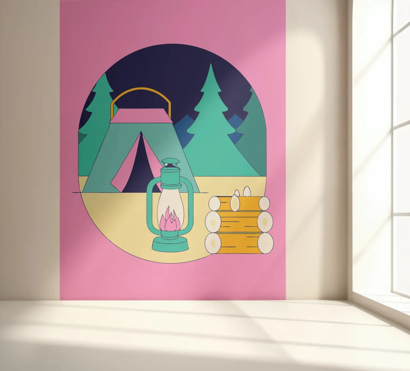 Camping fotobehang van OUR SHOP