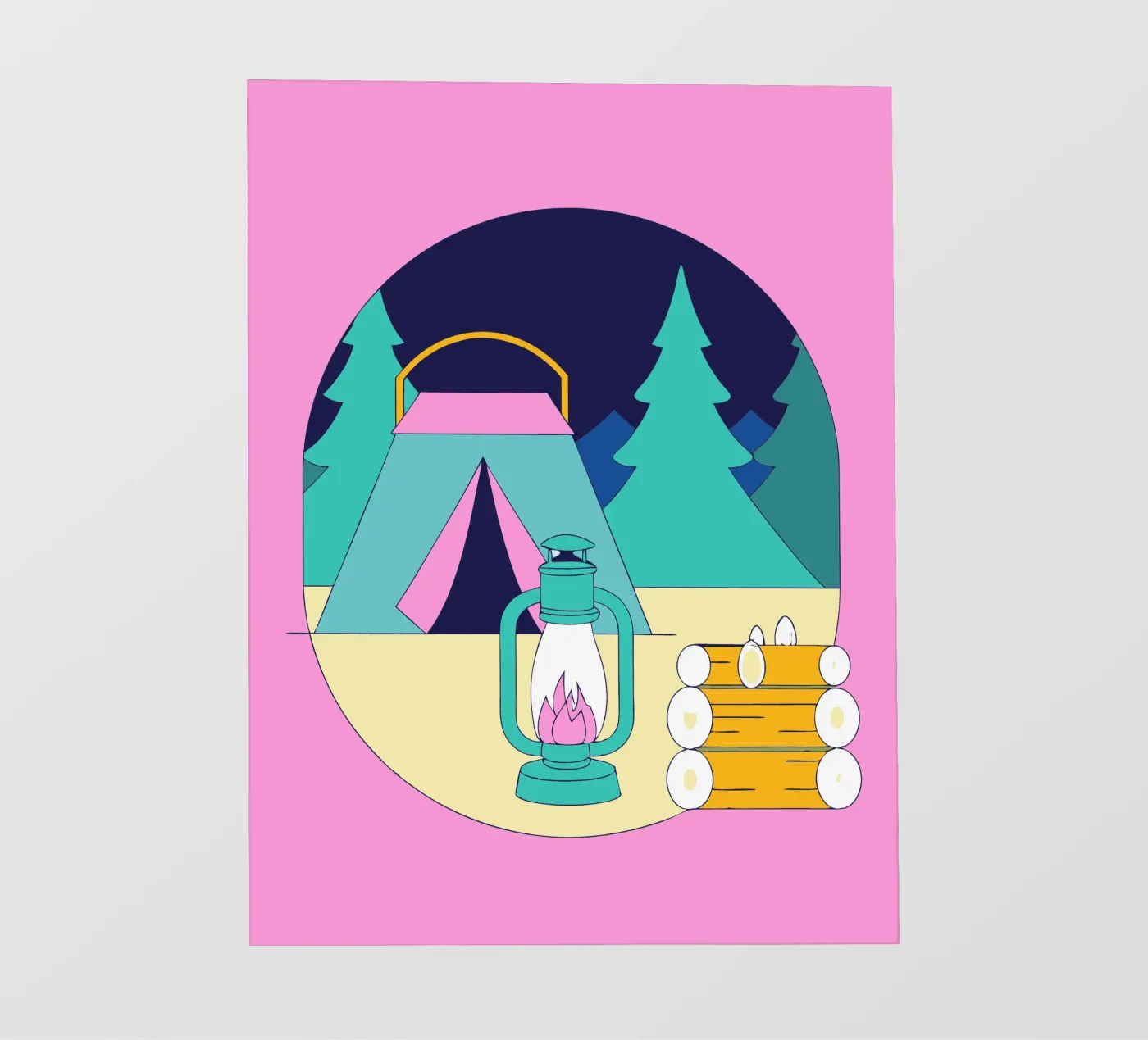 Camping fotobehang van OUR SHOP