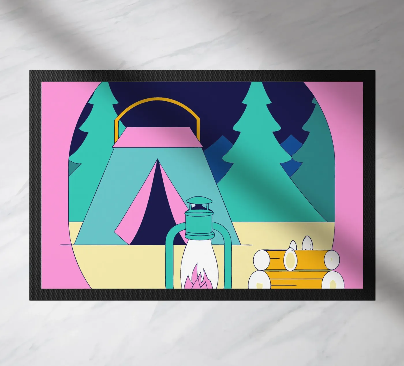 Camping deurmat van OUR SHOP