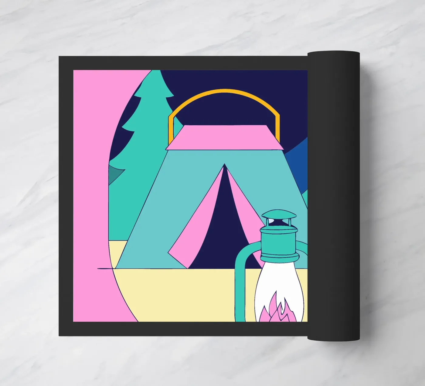 Camping doormat by OUR SHOP