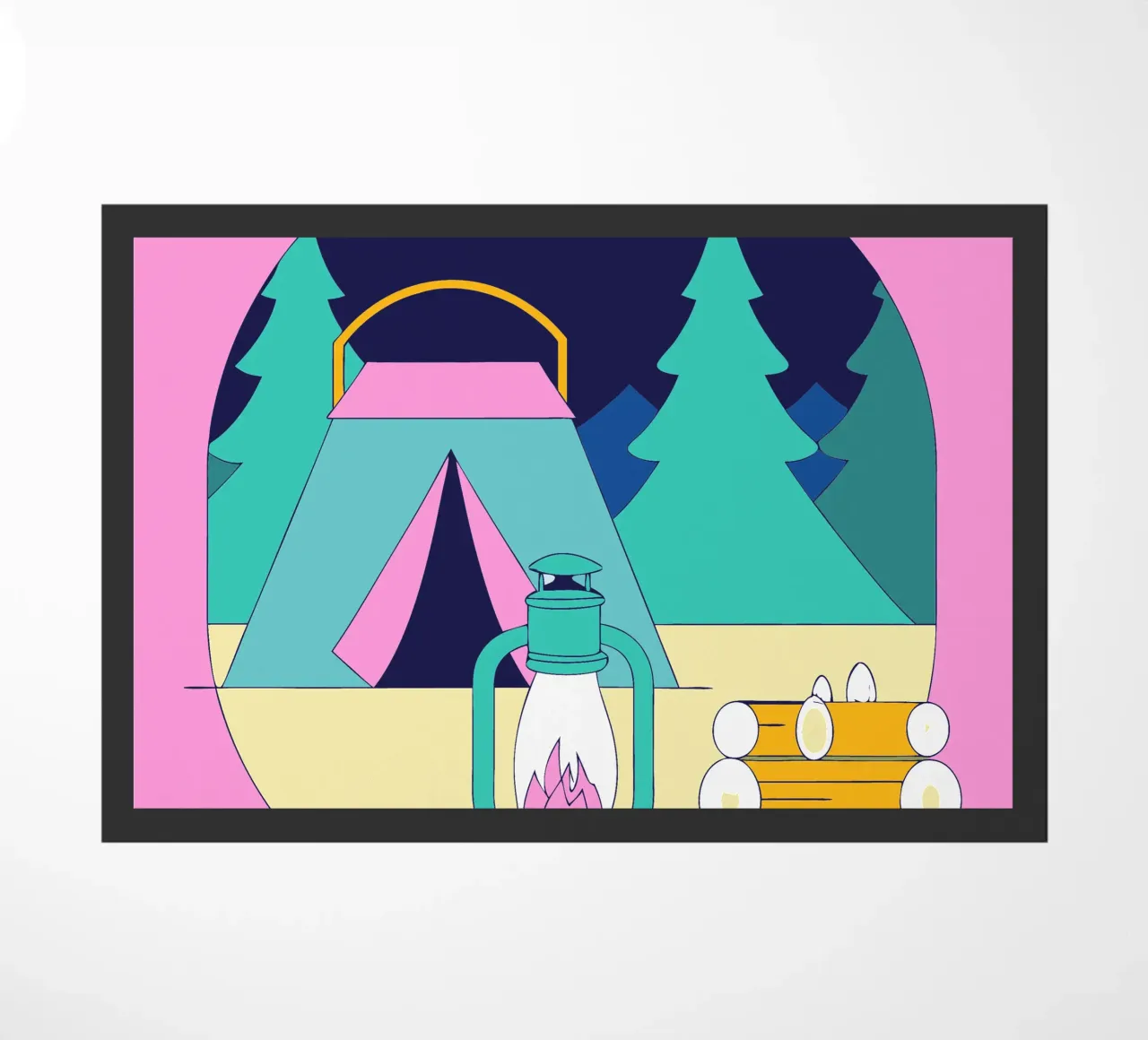 Camping doormat by OUR SHOP