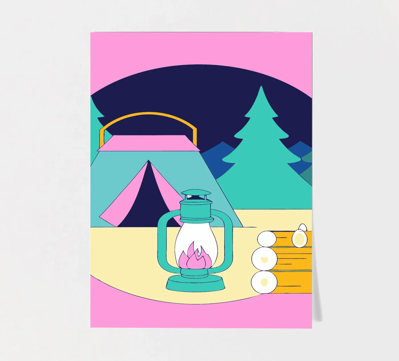Camping sticker sheet by OUR SHOP
