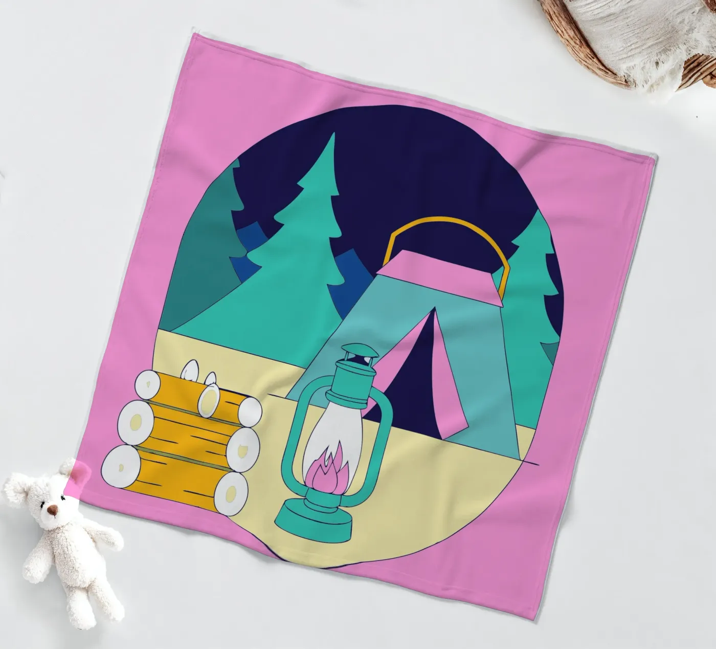 Camping Fleecedecke von OUR SHOP