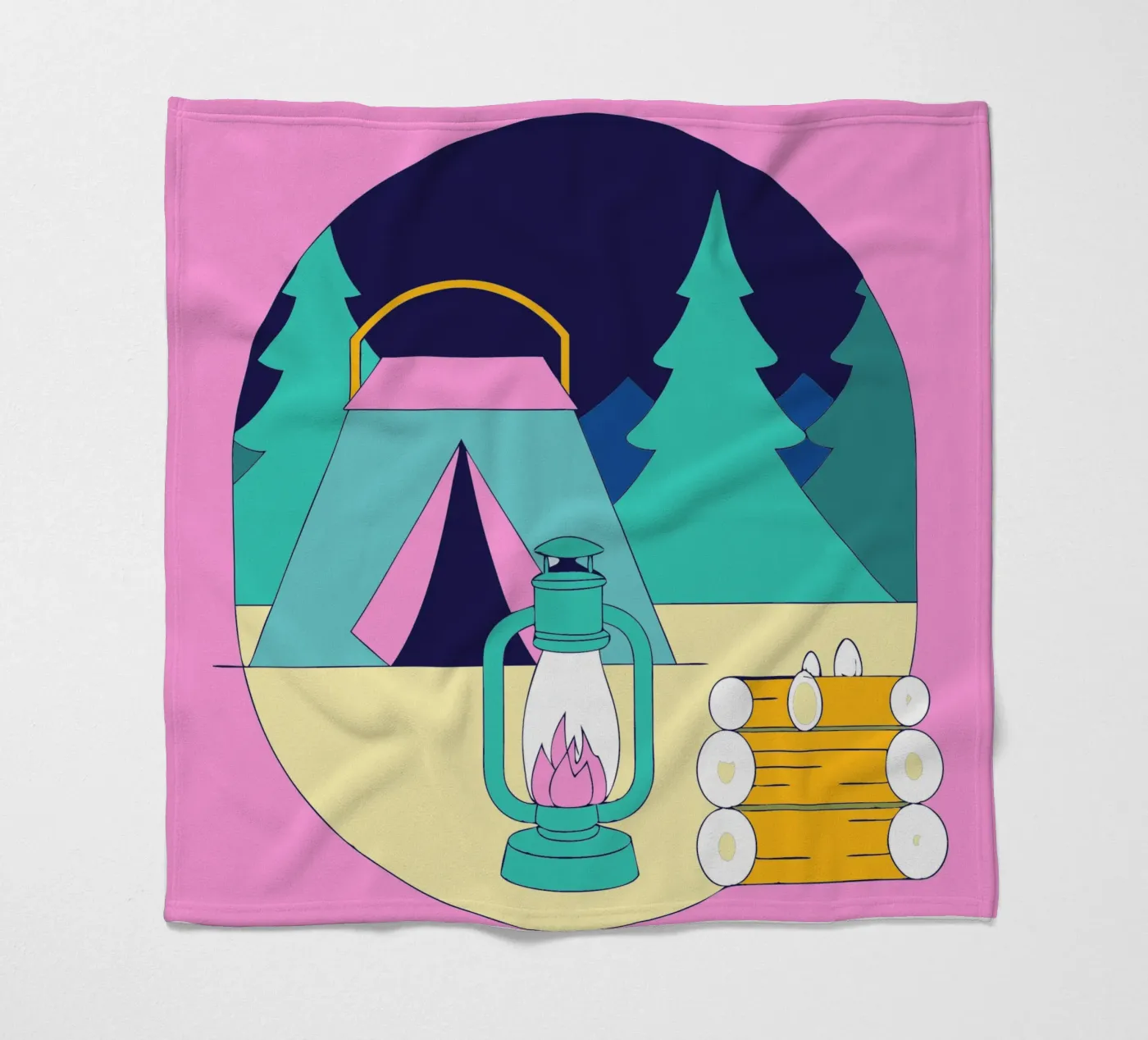 Camping Fleecedecke von OUR SHOP