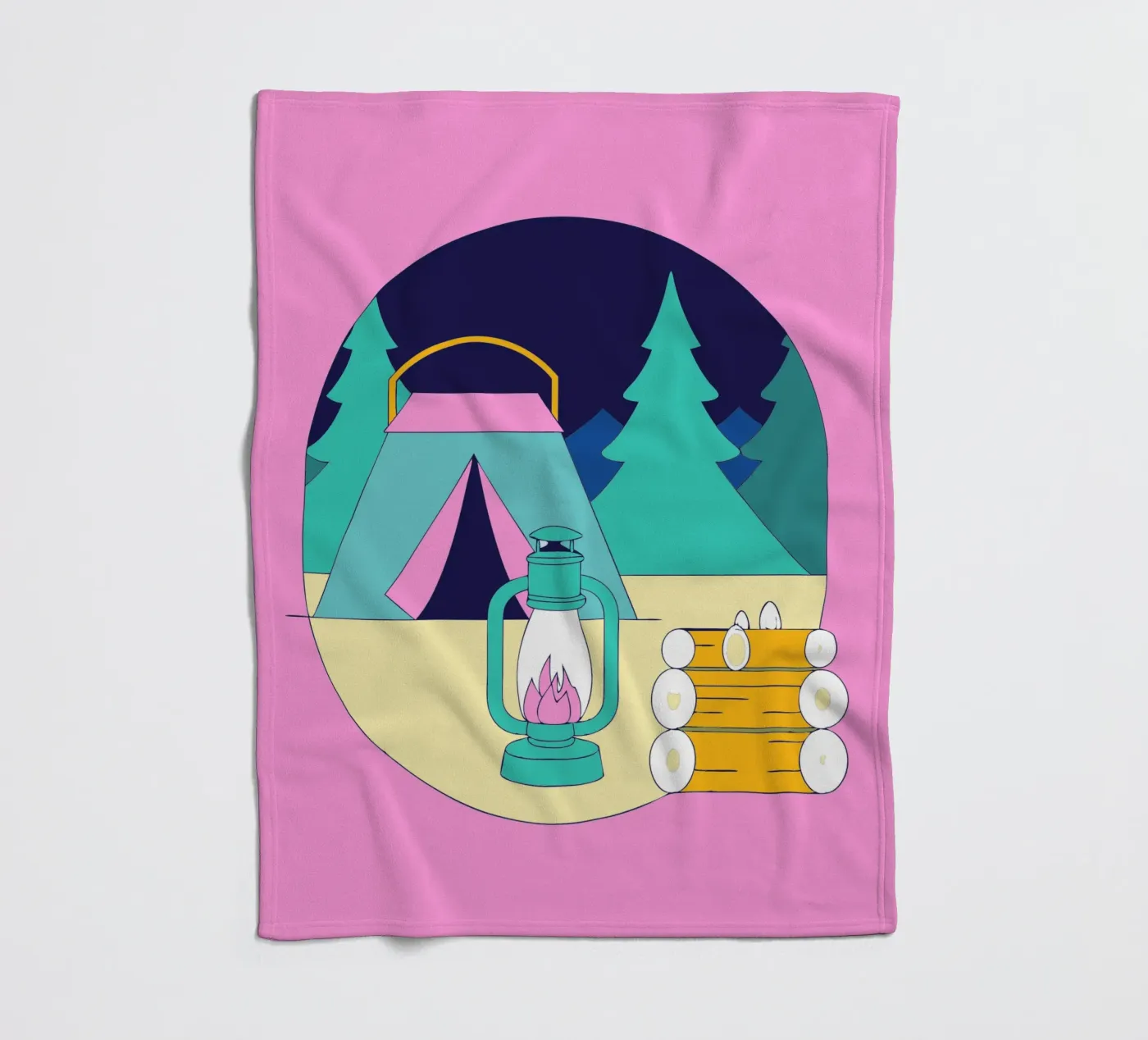 Camping Fleecedecke von OUR SHOP