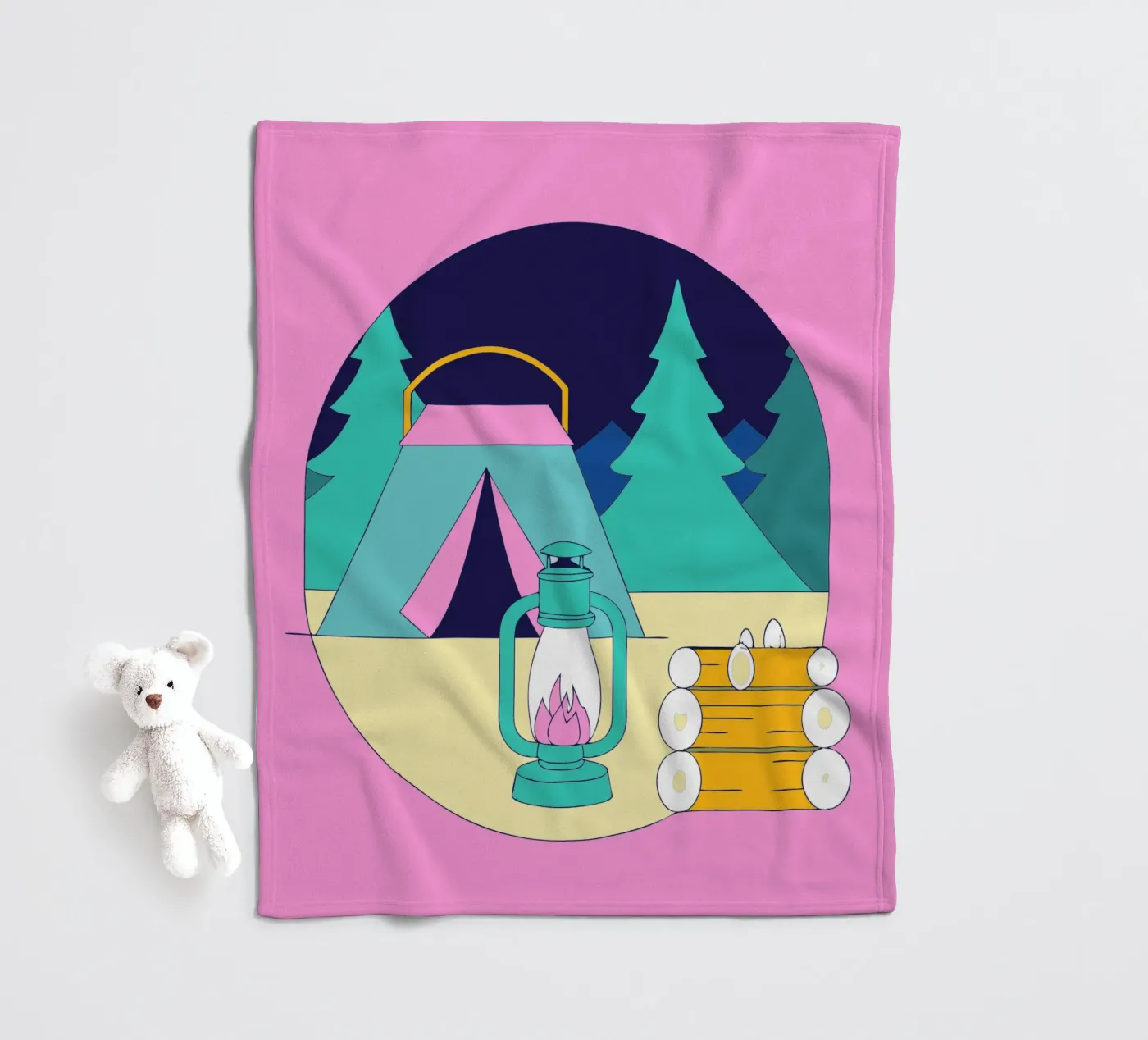 Camping Fleecedecke von OUR SHOP